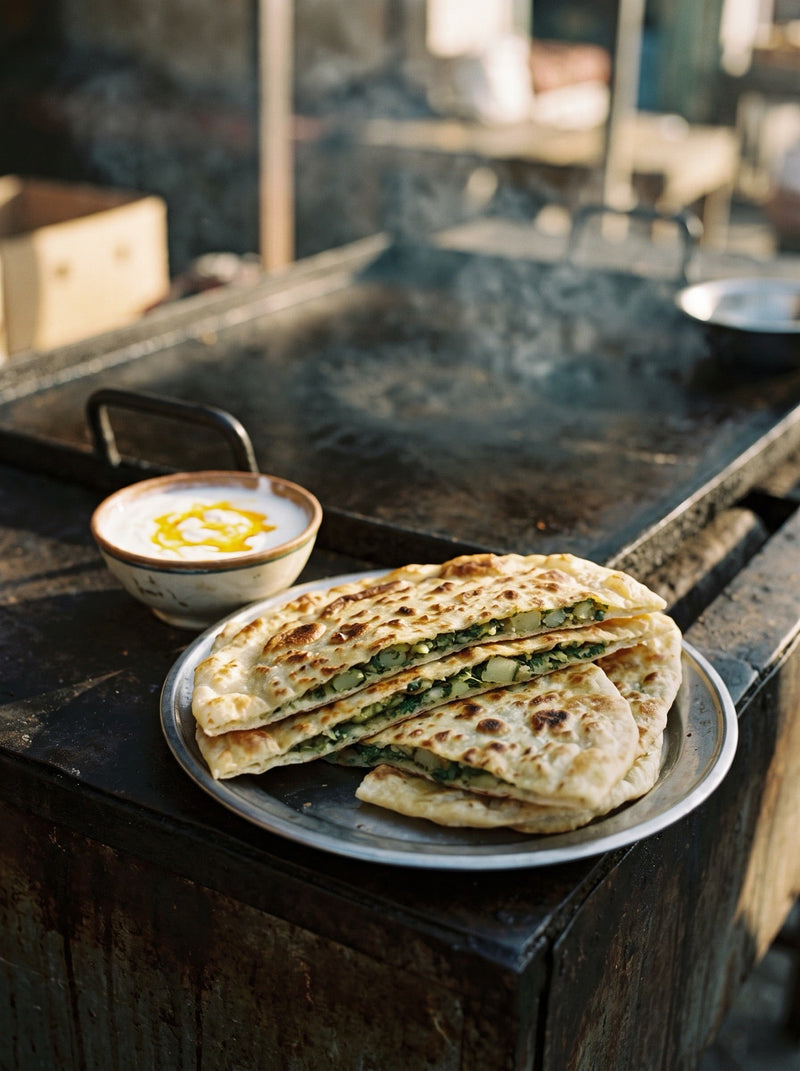 Afghan Bolani with Saffron Yogurt Dip — Afghan Super Negin saffron recipe