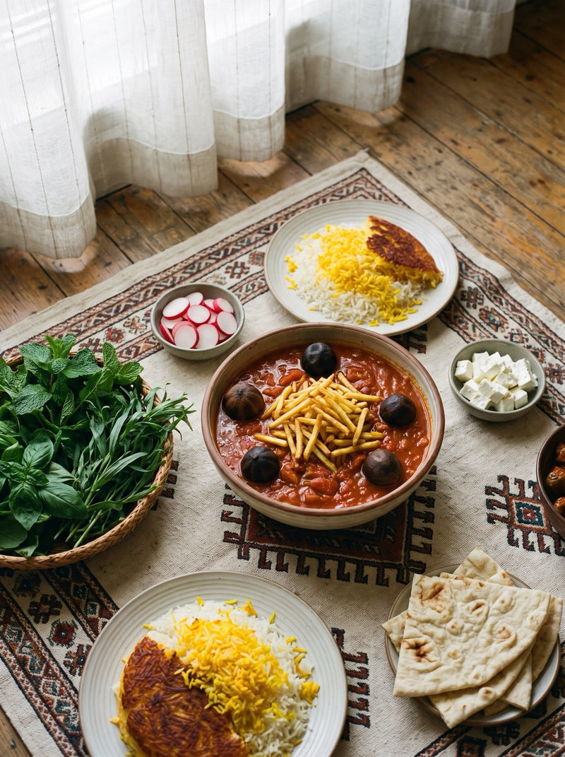 Khoresh-e Gheymeh: Persian Lamb-Split Pea Stew — Afghan Super Negin saffron recipe