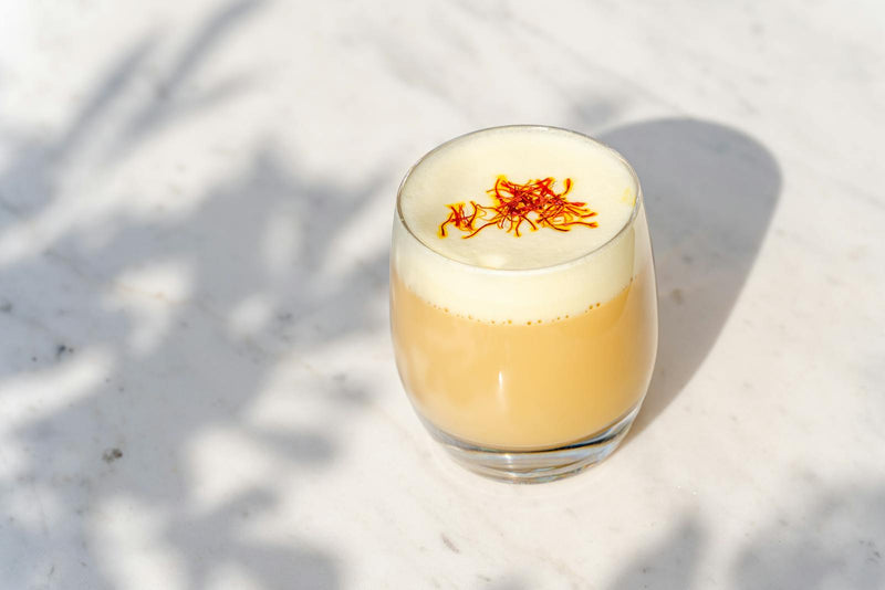 Saffron almond milk — dairy-free evening drink