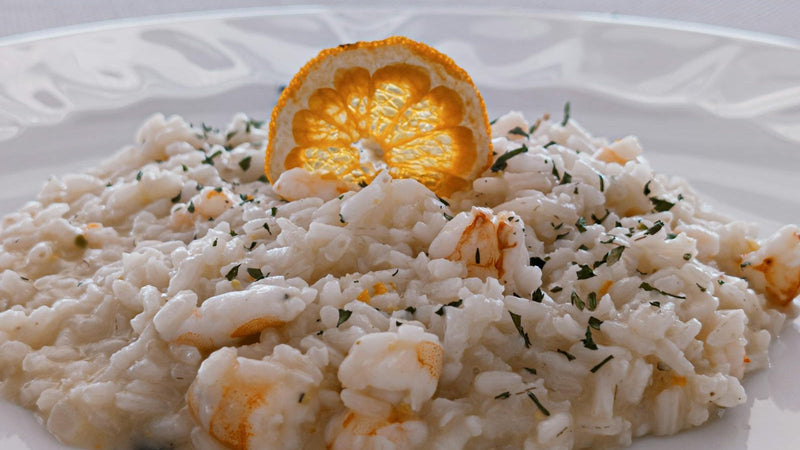 Risotto alla Milanese, golden saffron risotto with Parmigiano-Reggiano, made with Raihan Afghan Super Negin saffron