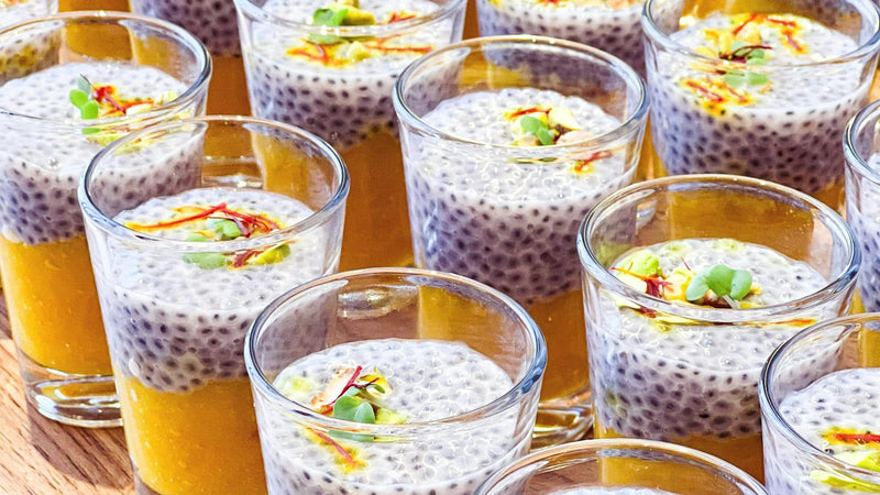 Saffron crème brûlée with cardamom and vanilla, made with Raihan Afghan Super Negin saffron