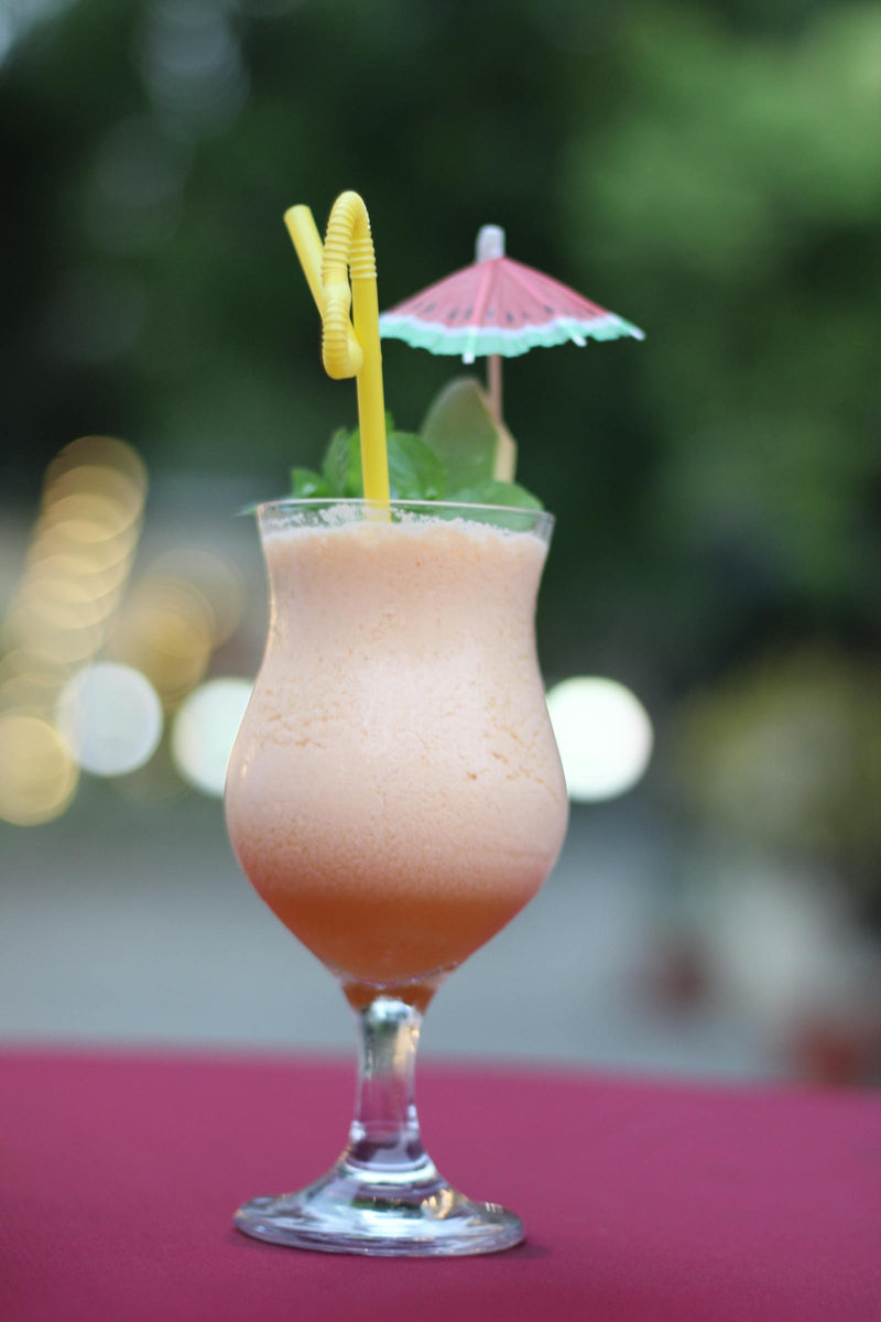Saffron whiskey sour cocktail