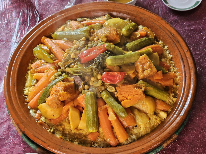 Saffron chicken tagine with olives and preserved lemon