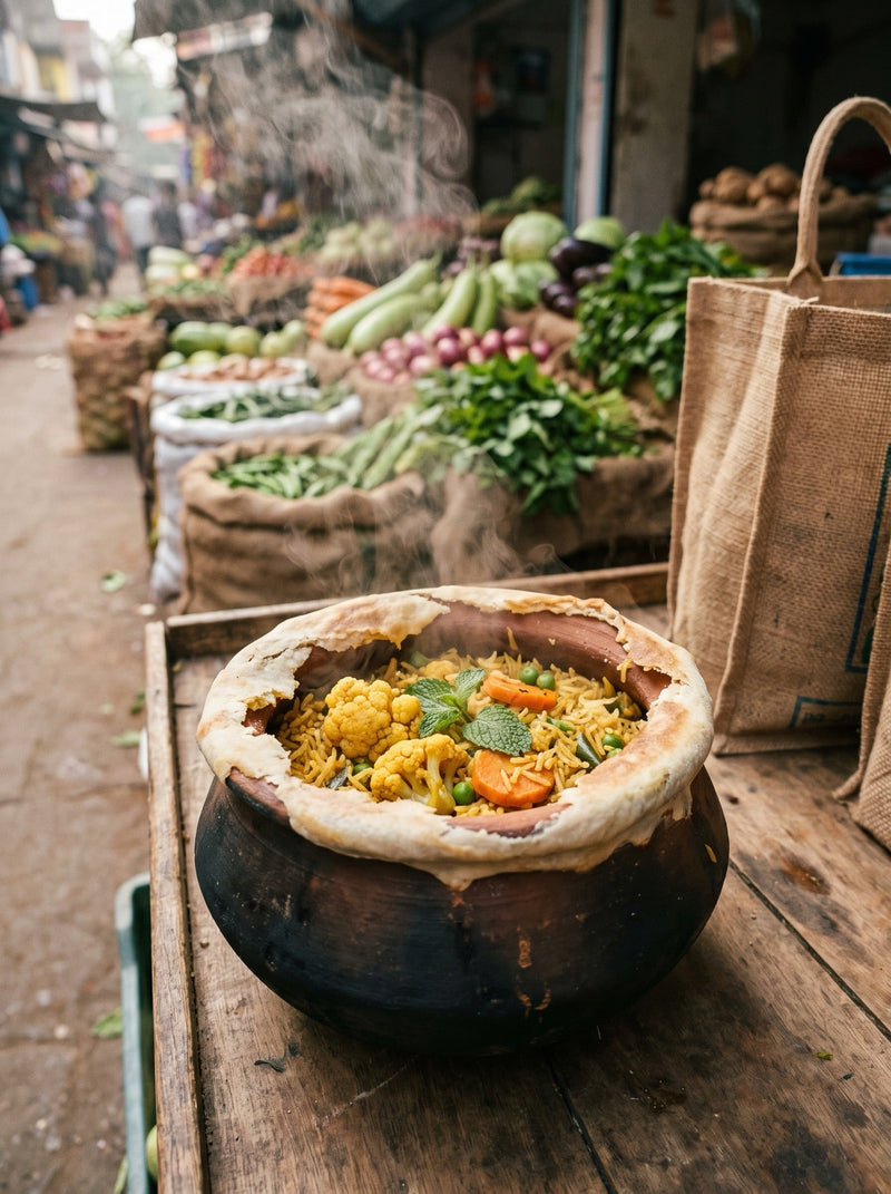 Vegetable Saffron Biryani (Hyderabadi-Style Veg Dum) — Afghan Super Negin saffron recipe